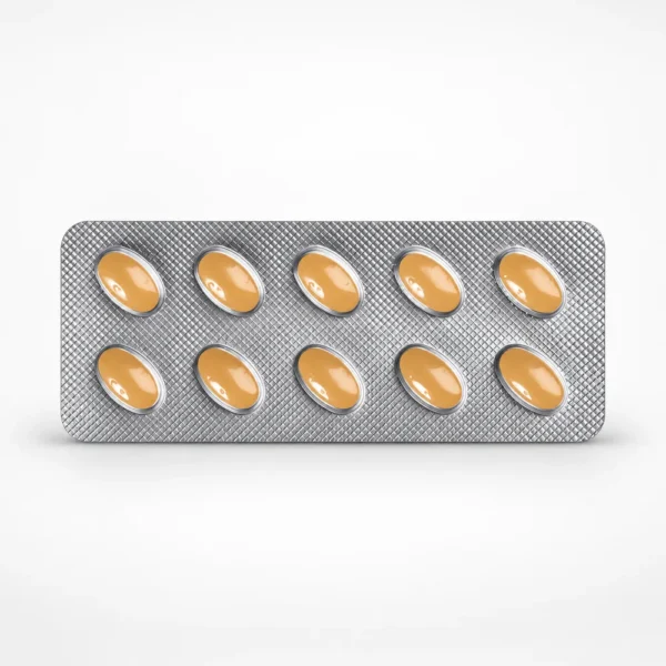 Vidalista 60 mg tadalafil tabletten, voorkant blisterstrip